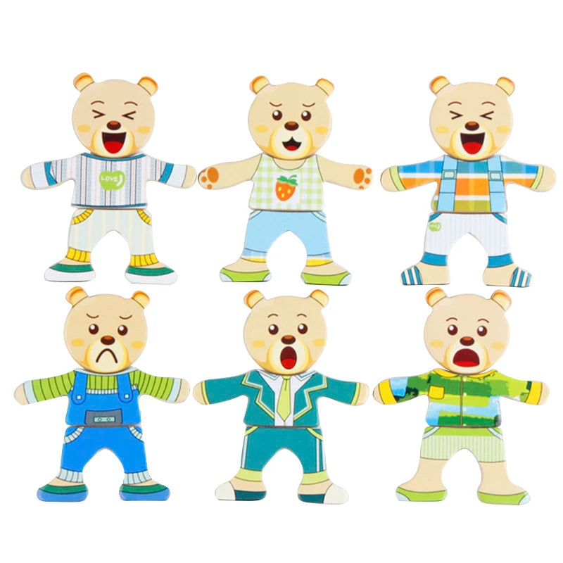 Baren Anziehspiel Holzpuzzle 3 + Jahre