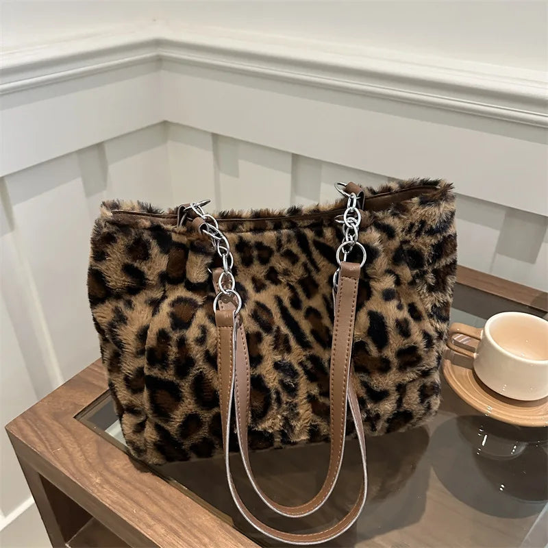 Damen Tasche Kunstfell