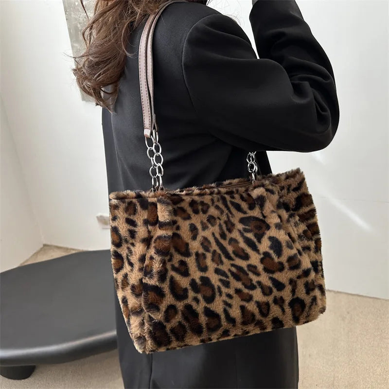 Damen Tasche Kunstfell