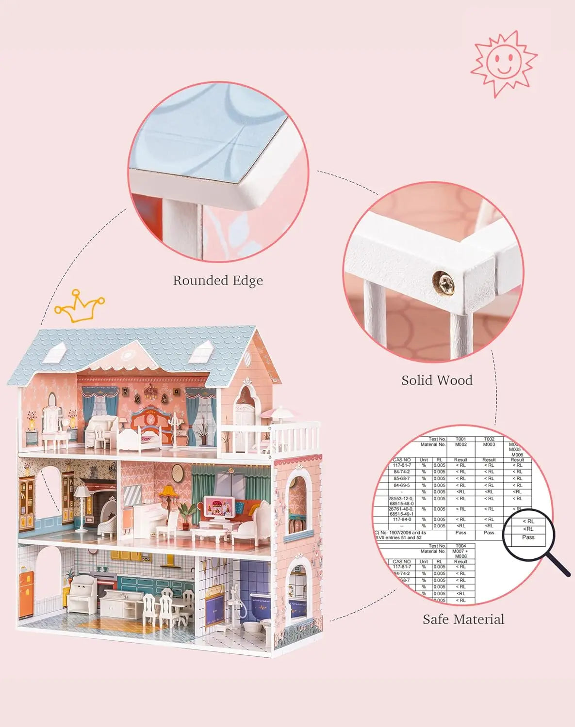 Barbie Haus aus Holz 3+ Jahre