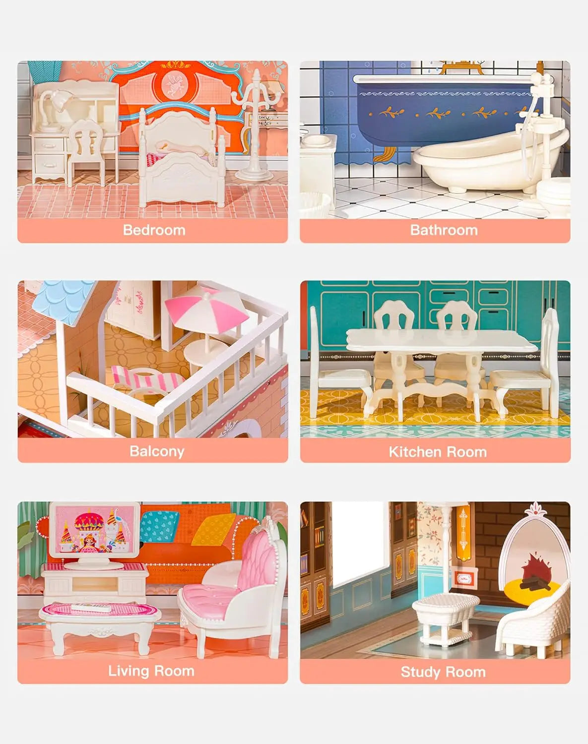 Barbie Haus aus Holz 3+ Jahre