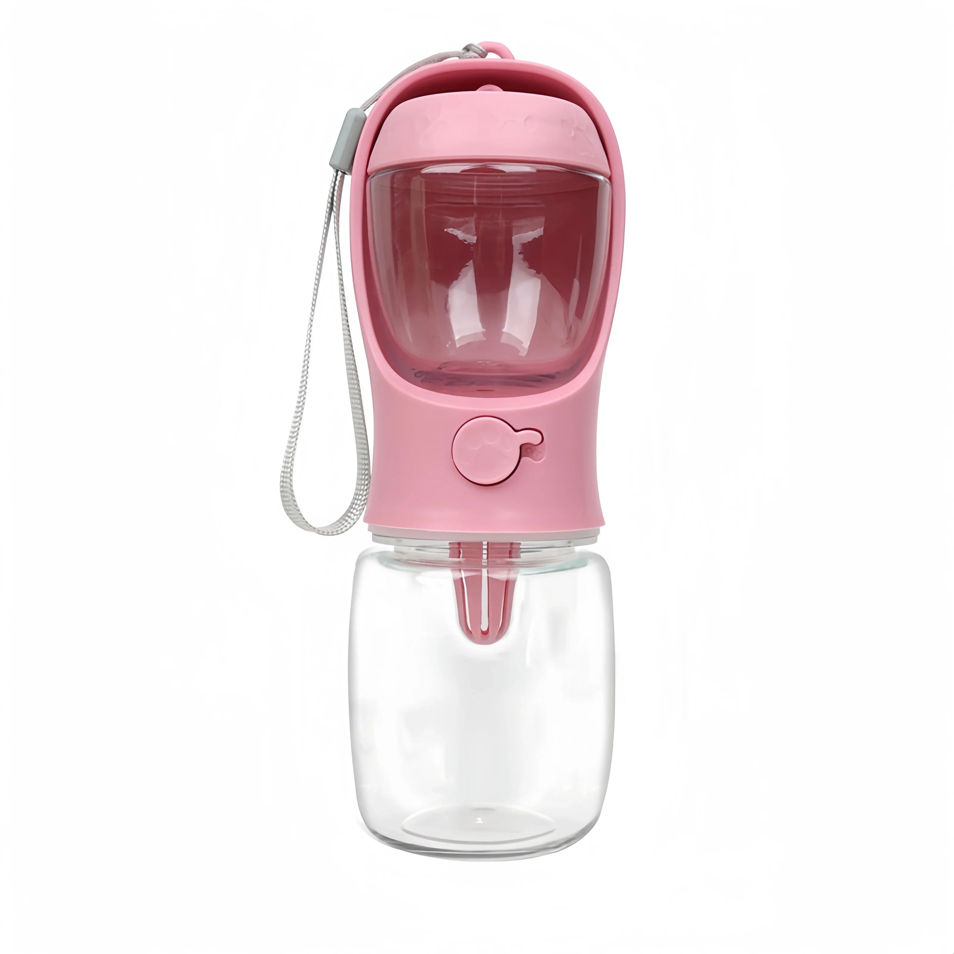 2in1 Plastik Trinkflasche für Hunde - Wasser & Futter 550ml